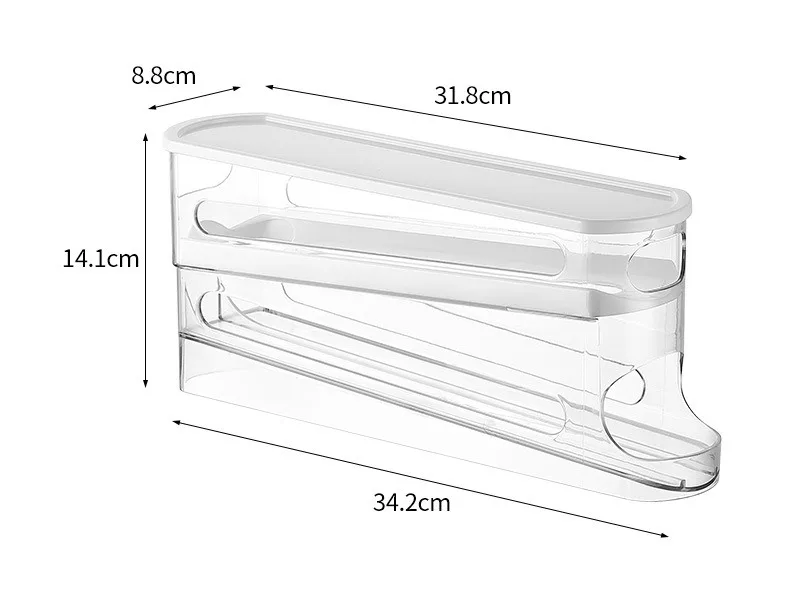 FLOWSTACK – Automatic rolling 2-layer egg organizer for refrigerators - Image 10