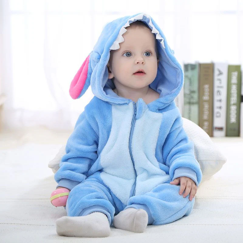 FLUFFIBEAR – Animal Baby Overall – Fluffy Comfort with Zipper Access - Image 5