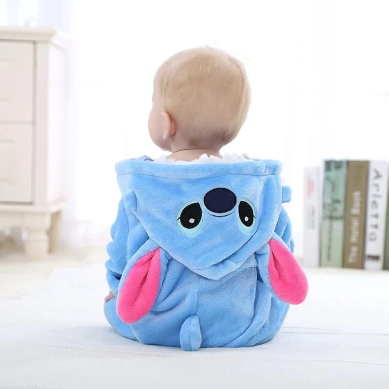 FLUFFIBEAR – Animal Baby Overall – Fluffy Comfort with Zipper Access - Image 6