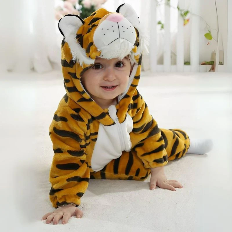 FLUFFIBEAR – Animal Baby Overall – Fluffy Comfort with Zipper Access - Image 7