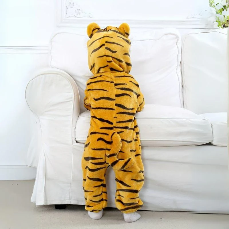 FLUFFIBEAR – Animal Baby Overall – Fluffy Comfort with Zipper Access - Image 8