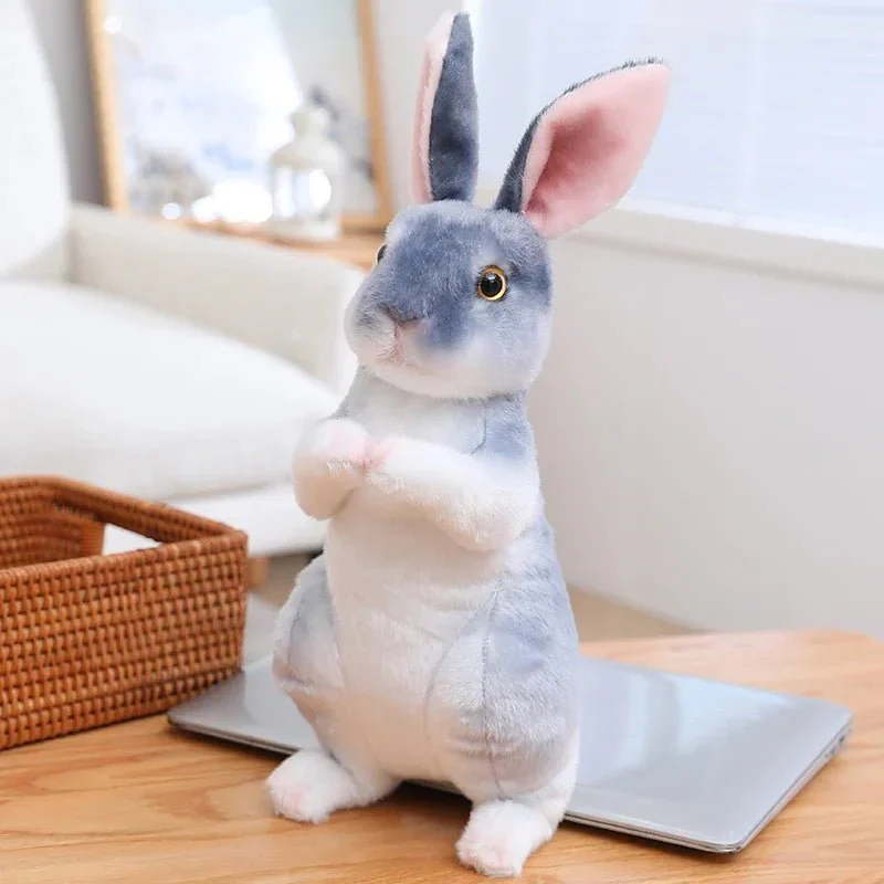 FLUFFREAL – Realistic 20 cm Plush Rabbit for Easter & Decoration - Image 2
