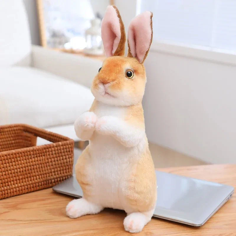 FLUFFREAL – Realistic 20 cm Plush Rabbit for Easter & Decoration - Image 3