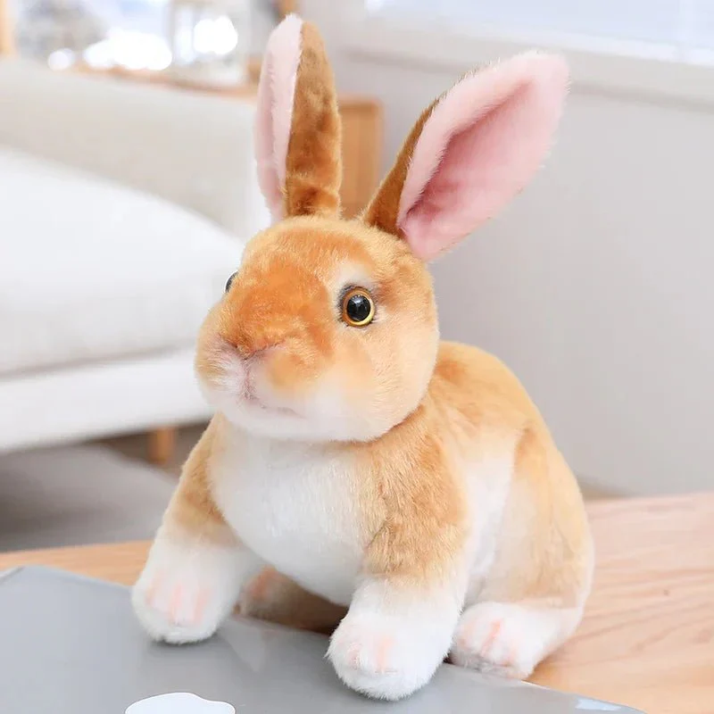FLUFFREAL – Realistic 20 cm Plush Rabbit for Easter & Decoration - Image 4