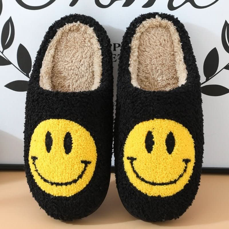 FluffysMile - Cosy winter slippers with smiley & thickened silicone sole - Image 13