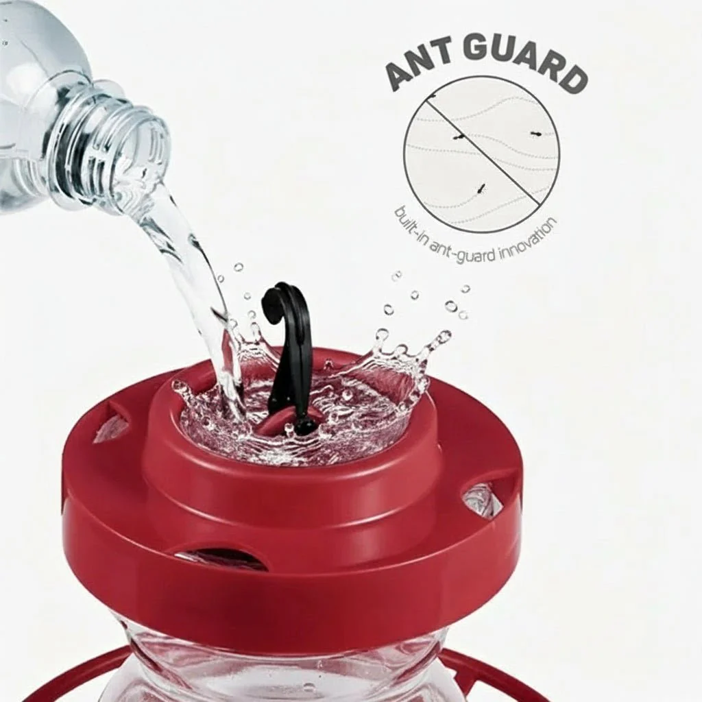 FLUTTERFEED – Bee-safe Hummingbird Feeder with Ant Protection & 473 ml - Image 5