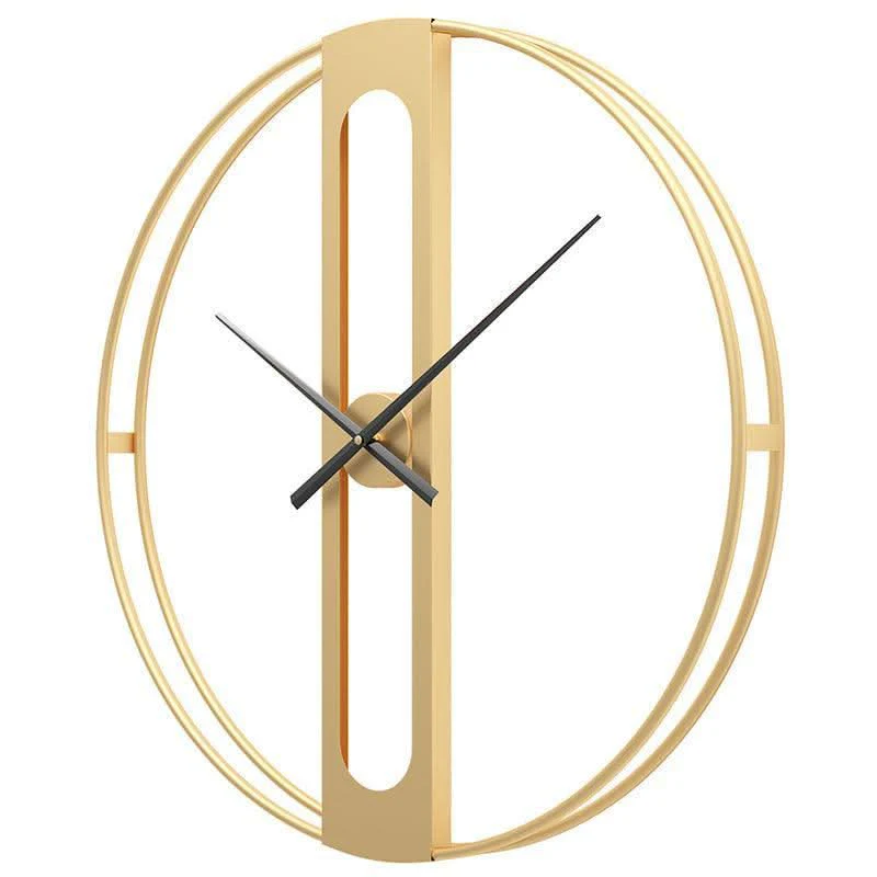 FOCALPOINT – 50cm Gold & Black Metal Wall Clock as Eye-Catcher - Image 6