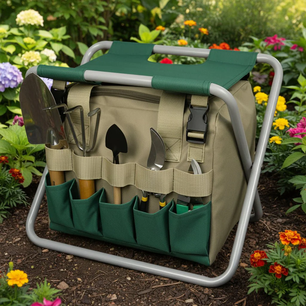 FOLDIGROW – Compact Foldable Garden Tool Set, Durable for Home Garden & Travel