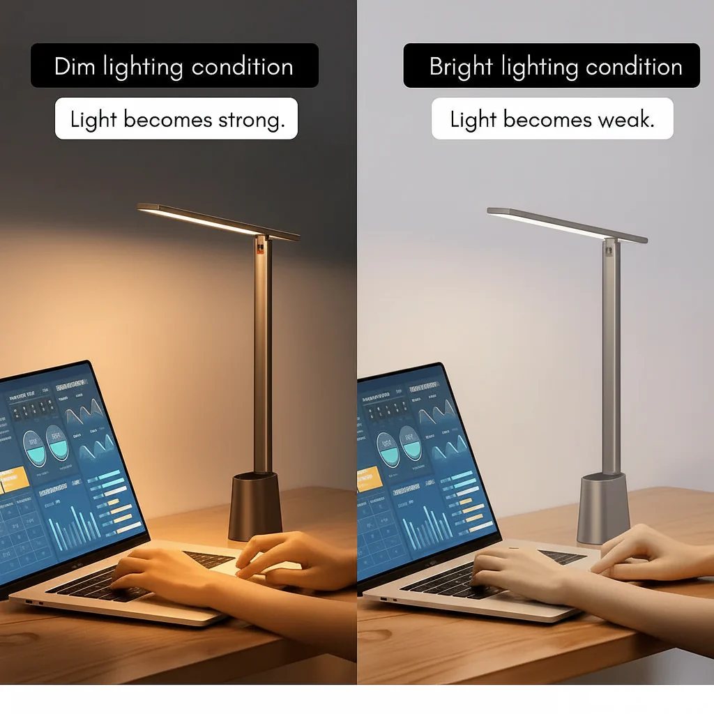 FOLDLITE – Intelligent, foldable LED desk lamp with battery & dimming function - Image 6