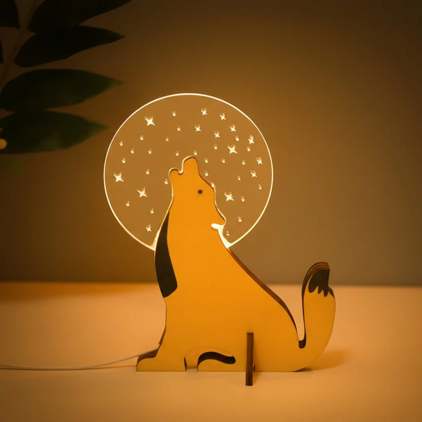 FORESTBUD – Sturdy LED Animal Lamp Made of Wood for Cozy Children's Lighting - Image 7