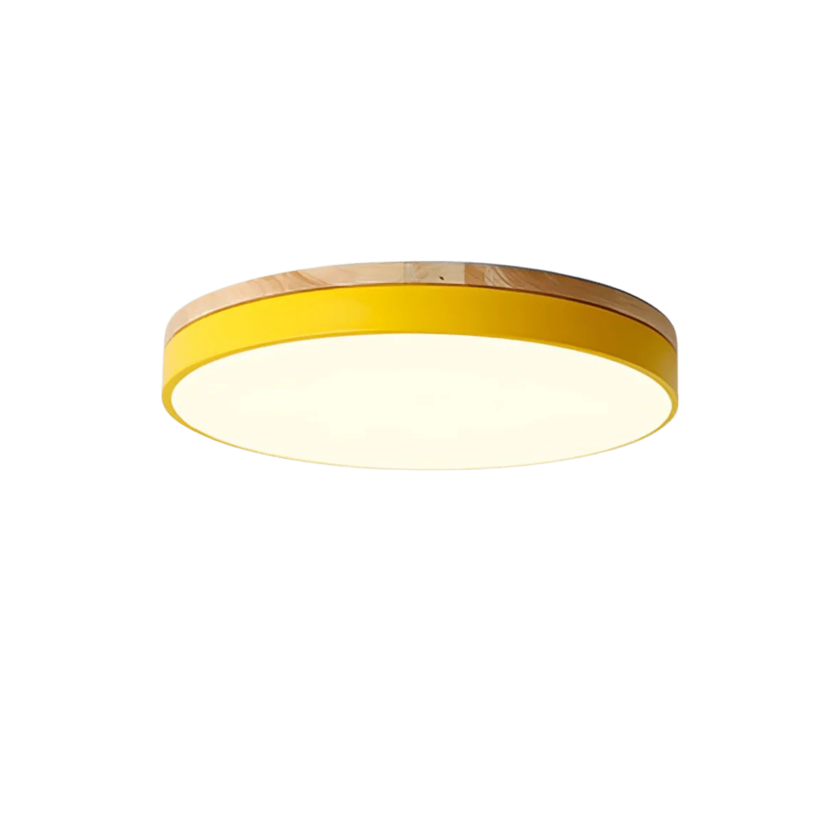 FORESTRIM – LED ceiling lamp with natural wood grain & green accent - Image 10