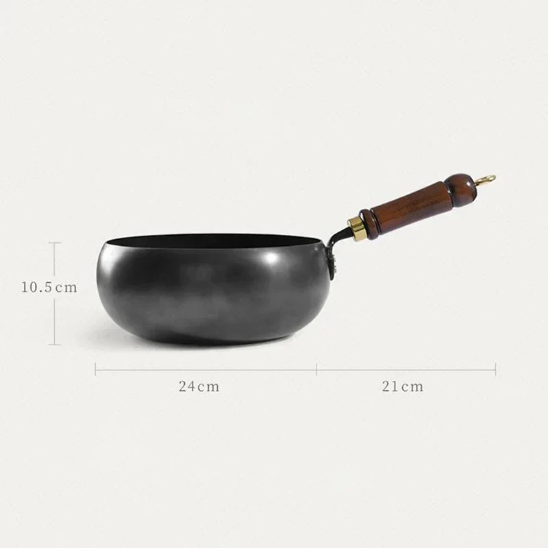 FORGIRON – Hand-forged iron pan with wooden handle and optional lid (24/28 cm) - Image 7