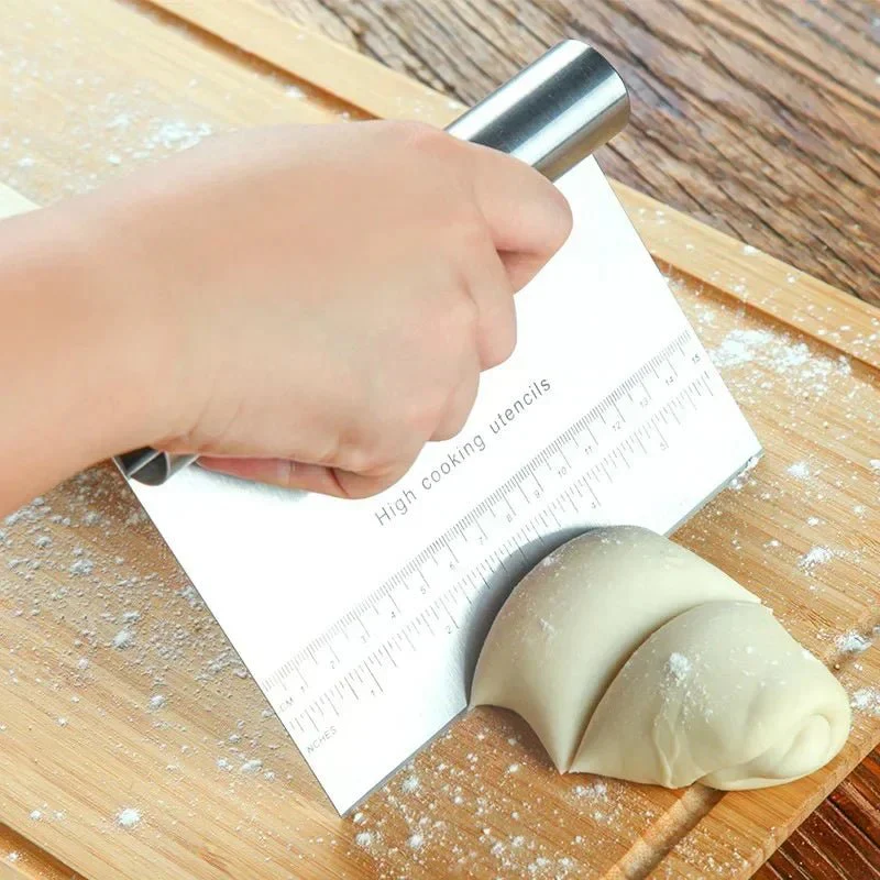 FORMEDGE – Pastry Spatula & Dough Scraper made of Stainless Steel with Measurement Scale - Image 6