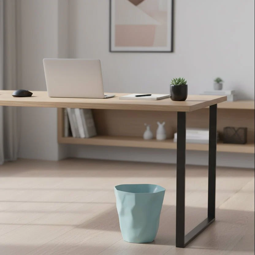 FORMHAUS – Stylish minimalist trash can with unique irregular shape - Image 3