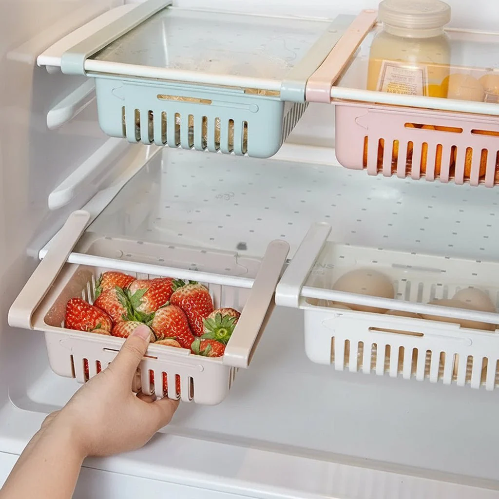 FRIDGEDRAW – Pull-out hanging box for eggs, fruit & kitchen organization - Image 2