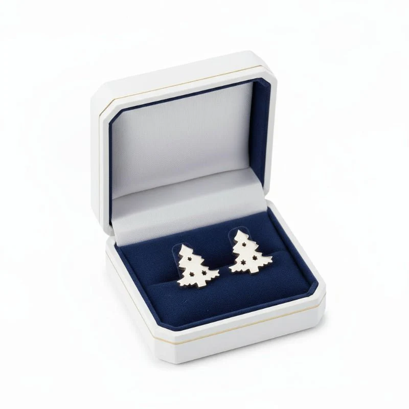 FROSTGEM – Elegant 925 Silver Christmas Stud Earrings with Festive Shine - Image 8