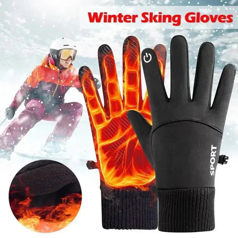 FROSTSCREEN – Winter fleece gloves for women & men with touch function and water protection - Image 4