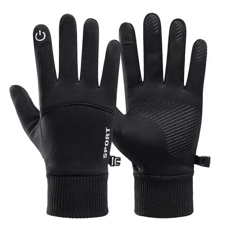 FROSTSCREEN – Winter fleece gloves for women & men with touch function and water protection - Image 8