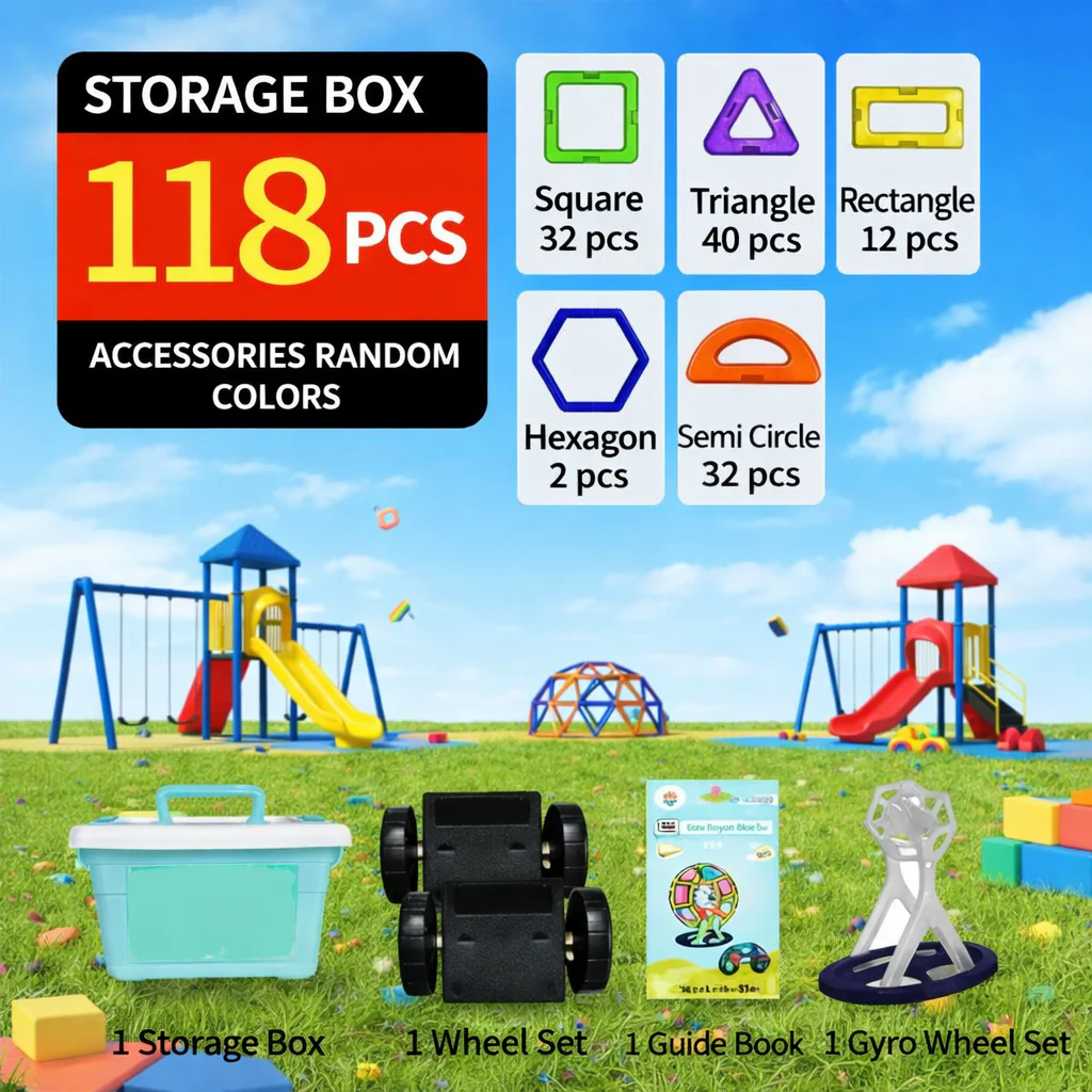 FUNNIBLOX – Creative magnetic building block set for children - Image 3