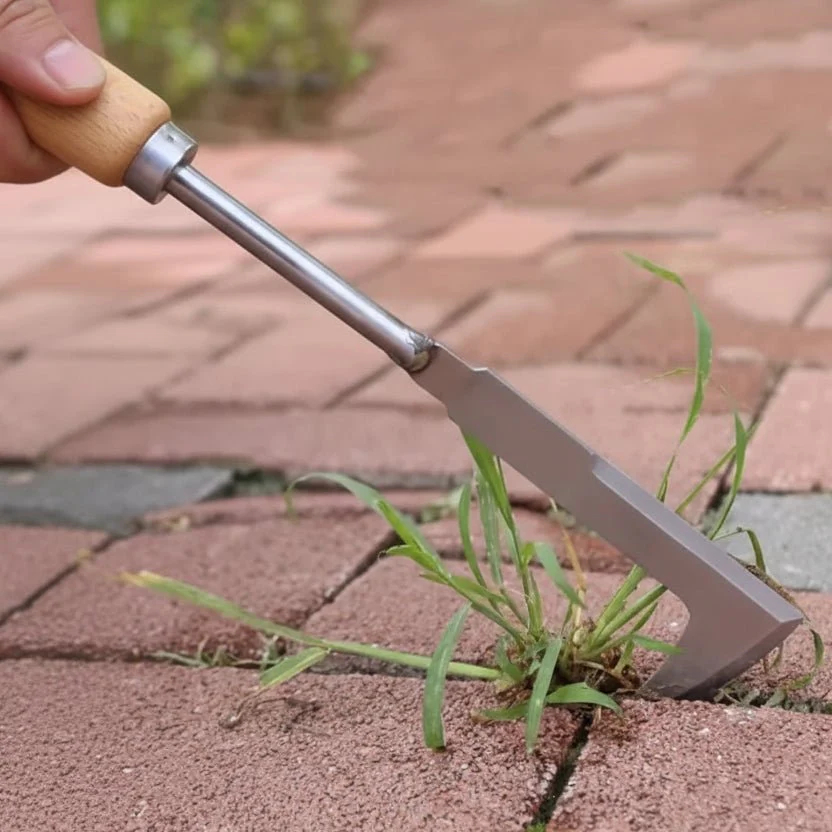 GAPTOR – L-shaped stainless steel tool for precise weeding - Image 2
