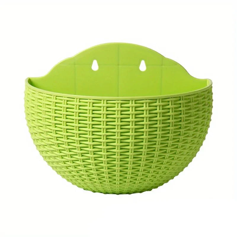 GARDORA – Wall-mounted Plant Pot in Wicker Style for Vertical Greening - Image 10