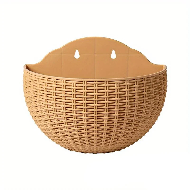 GARDORA – Wall-mounted Plant Pot in Wicker Style for Vertical Greening - Image 13