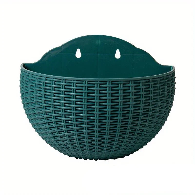 GARDORA – Wall-mounted Plant Pot in Wicker Style for Vertical Greening - Image 14
