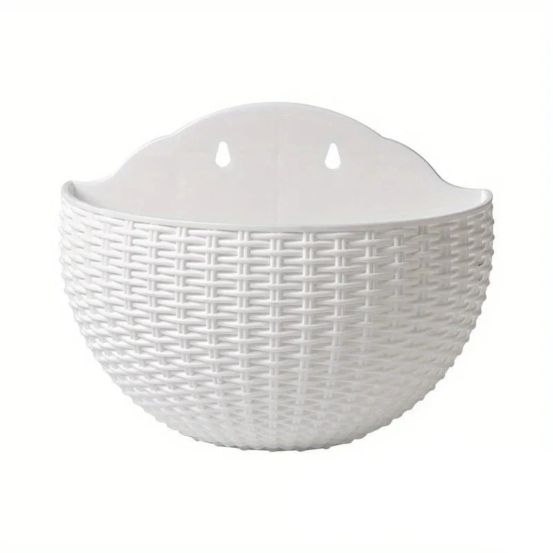 GARDORA – Wall-mounted Plant Pot in Wicker Style for Vertical Greening - Image 15
