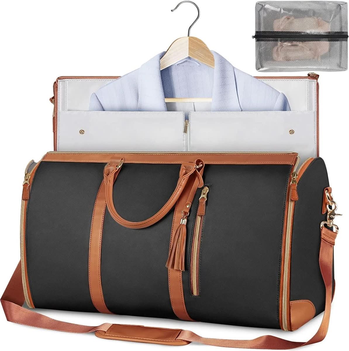 GARMENTGO Travel Bag - Foldable garment bag made of PU leather for crease-free travelling in style - Image 5