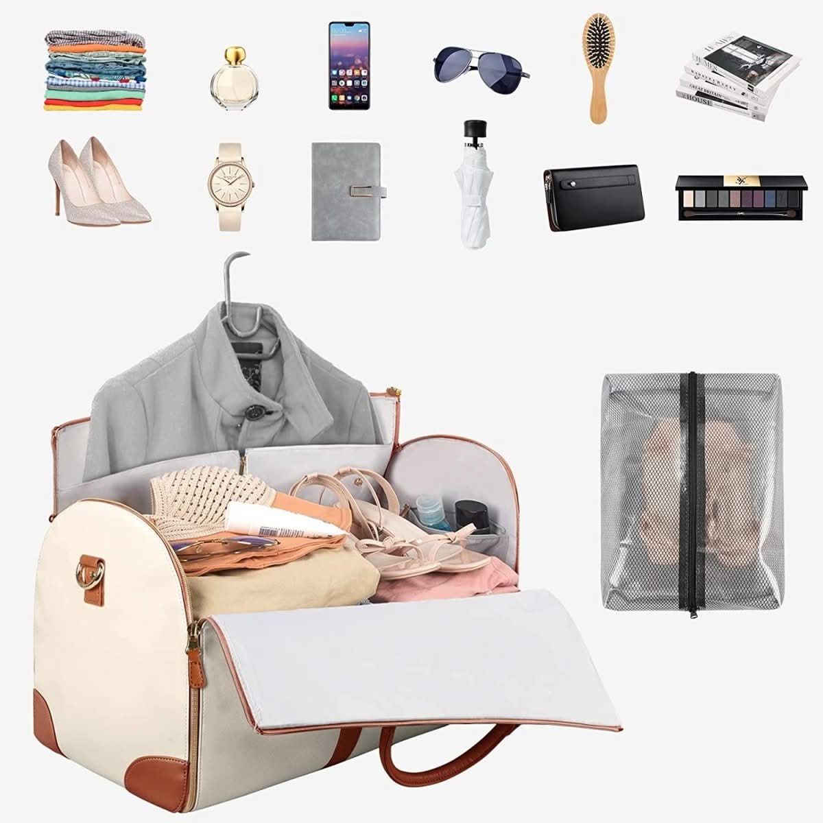 GARMENTGO Travel Bag - Foldable garment bag made of PU leather for crease-free travelling in style - Image 6
