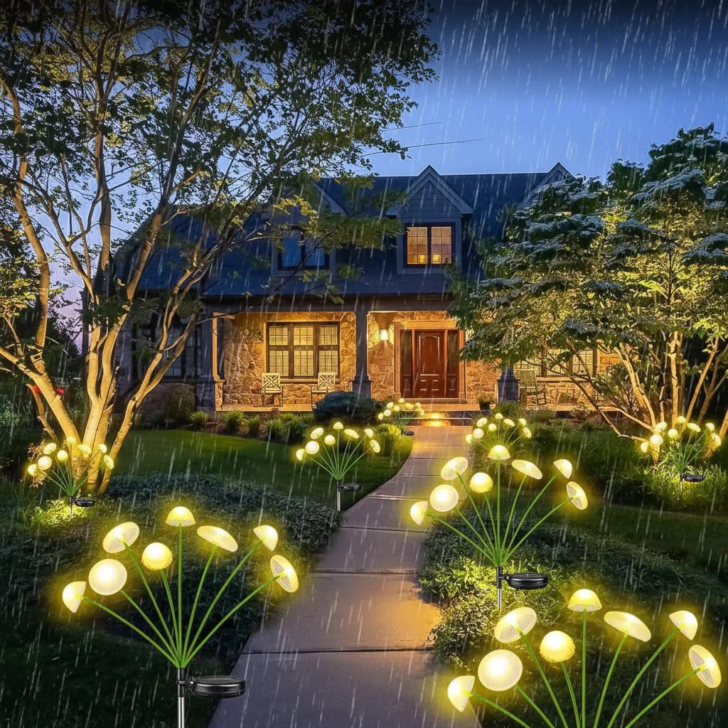 GARTENPERLE – Solar Jellyfish Mushroom Garden Light - Image 2