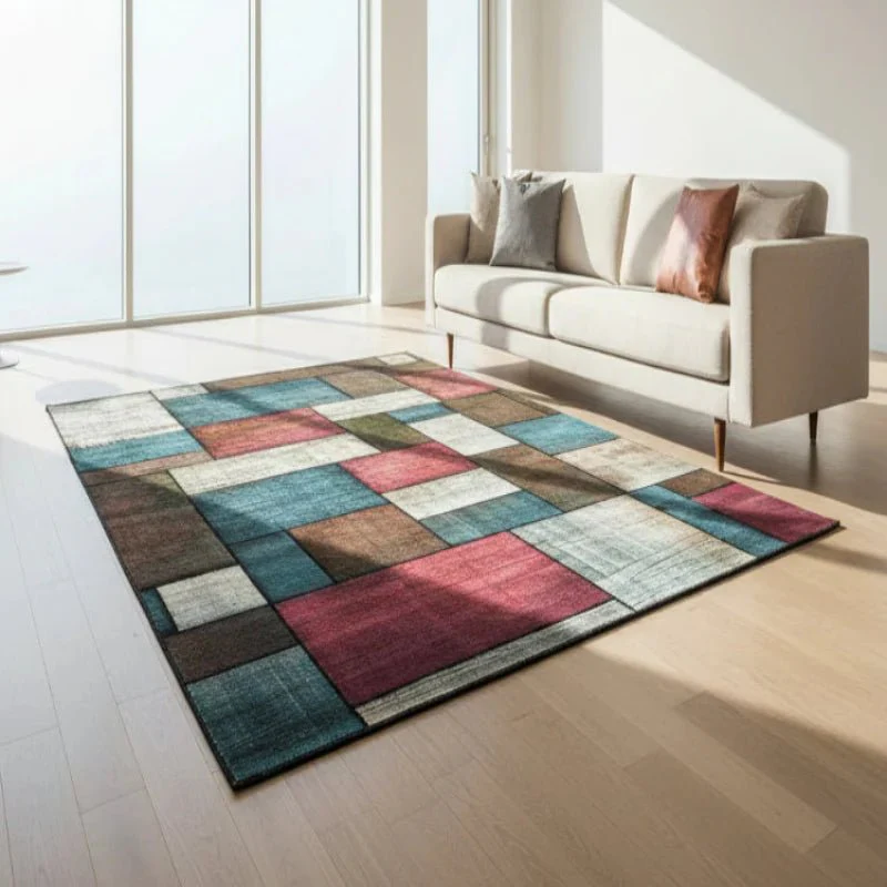GEOMATIK INTERA – Stylish geometric rug for soft, non-slip living comfort
