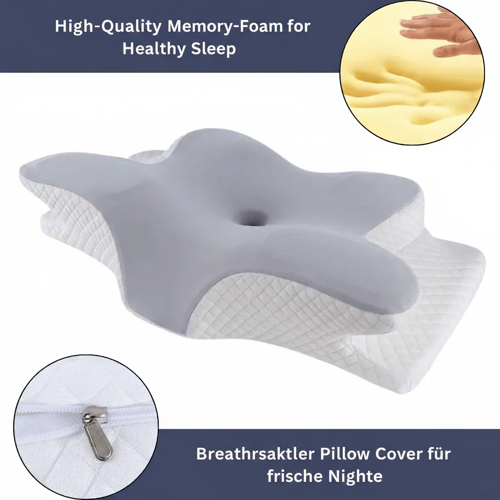 GESUNDPUR PILLOW - Orthopaedic memory foam pillow for neck & shoulder pain relief - Image 4