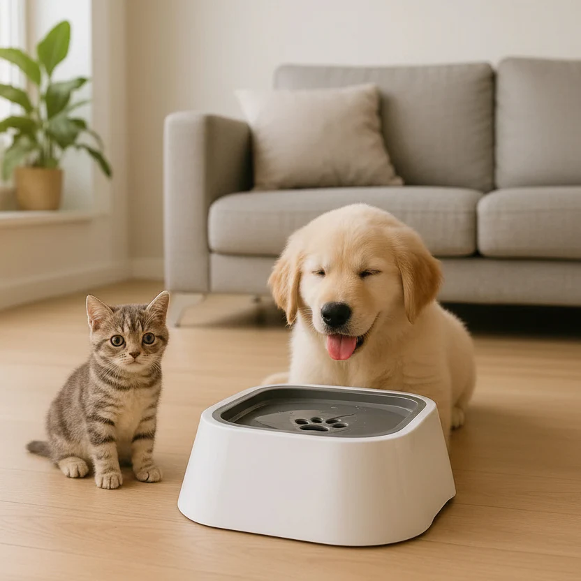 DRINKING GUARD – Water Bowl with Anti-Spill Function & Floating Disc - Image 3