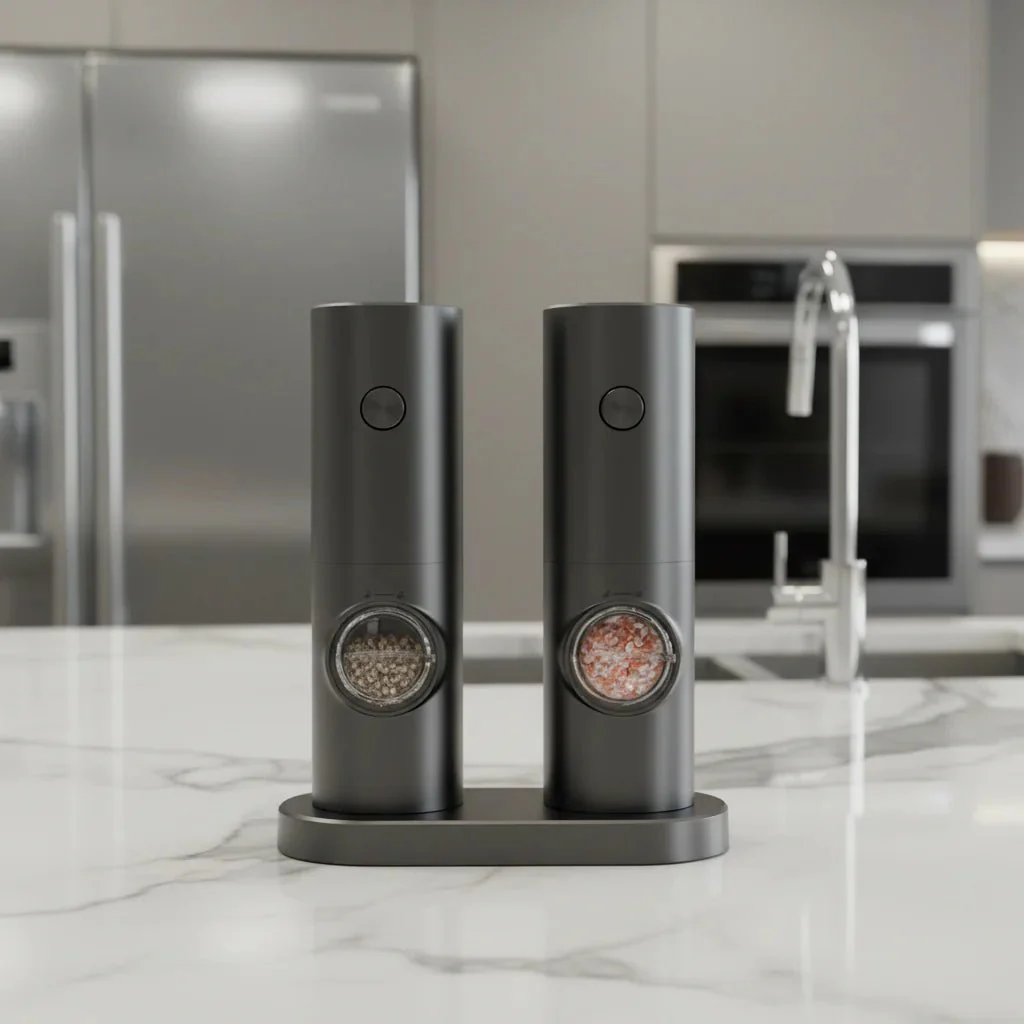 SPICE DUO – Electric Salt and Pepper Grinder Set with Adjustable Grind Setting