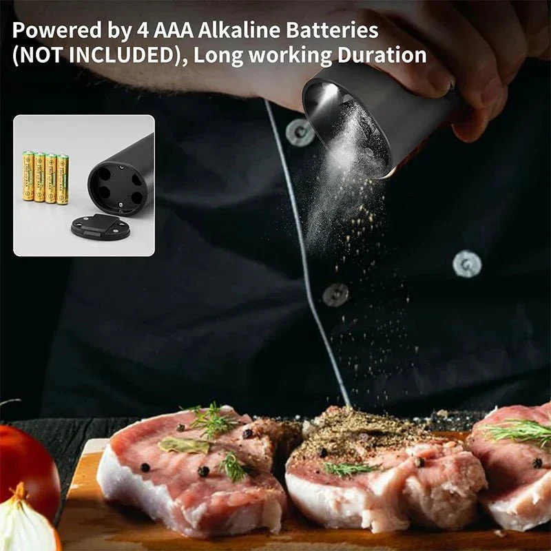 SPICE DUO – Electric Salt and Pepper Grinder Set with Adjustable Grind Setting - Image 6