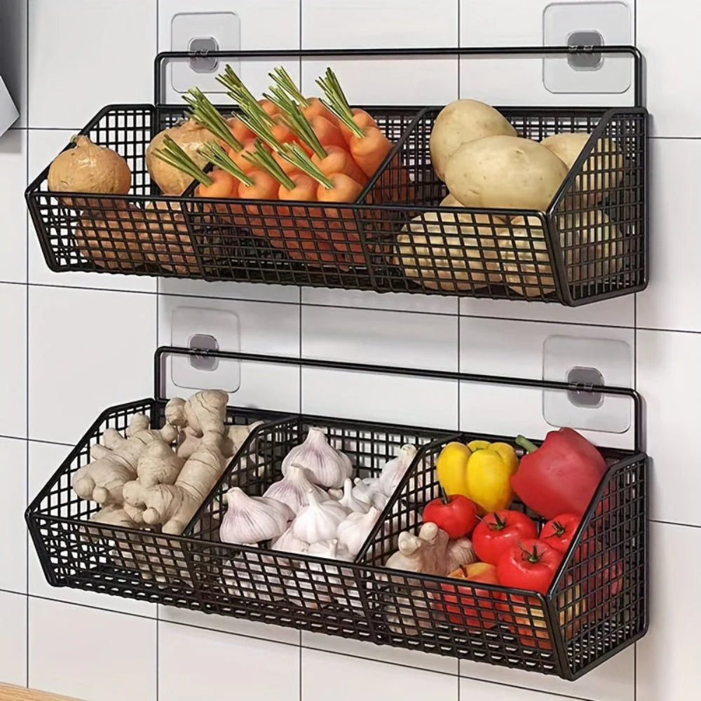 GITTERFIX – Wall-mounted wire basket made of stainless steel for smart organization - Image 3