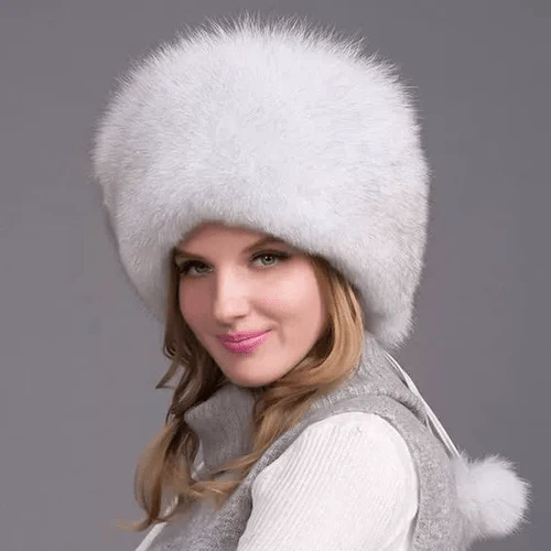 Glaciera Lux Winter Hat | Real Fur Hat with Ear Protectors | Elegant & Warm Luxury Hat for Women - Image 2