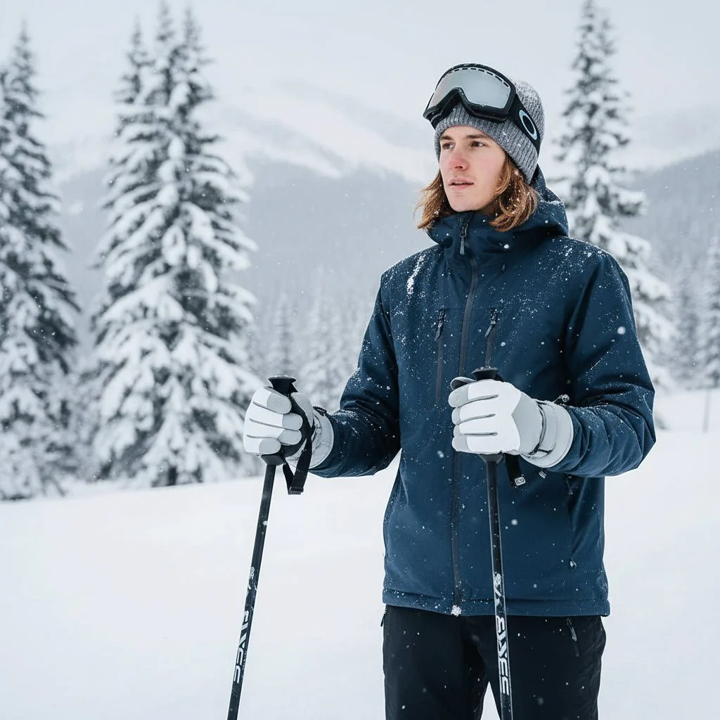 GLACIERTACT – Thermal winter gloves for skiing, waterproof, non-slip & touchscreen compatible - Image 2