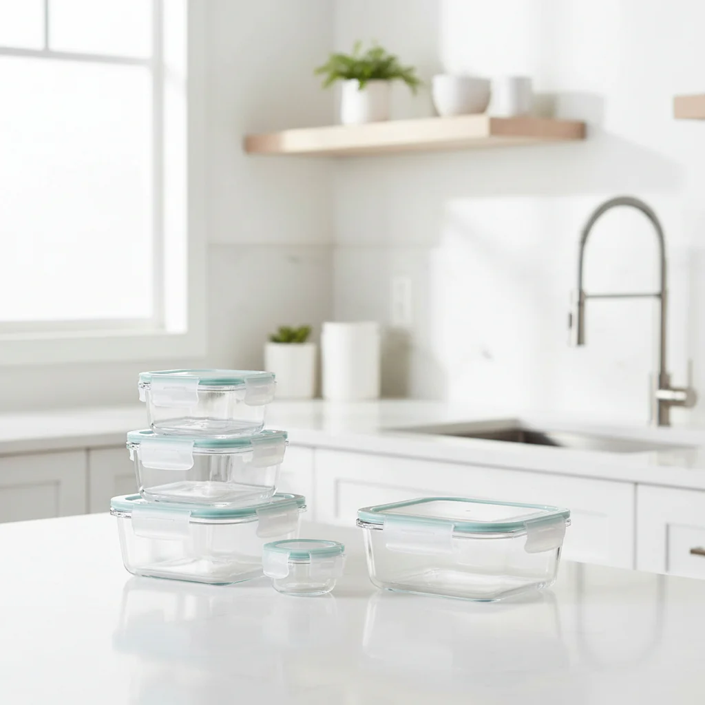 Glassafe 35-Piece Food Storage Set - BPA-free, airtight for meal prep & organisation - Image 4