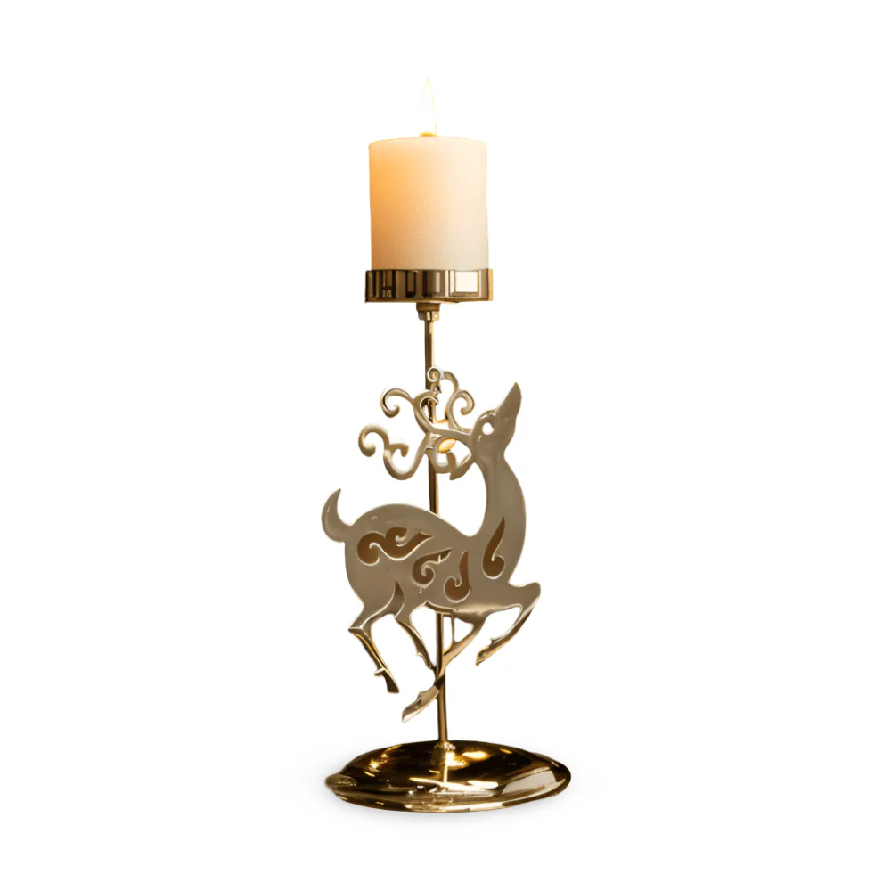 GLORIAHOME – Vintage Gold Candle Holder for Elegant Christmas Decoration - Image 10