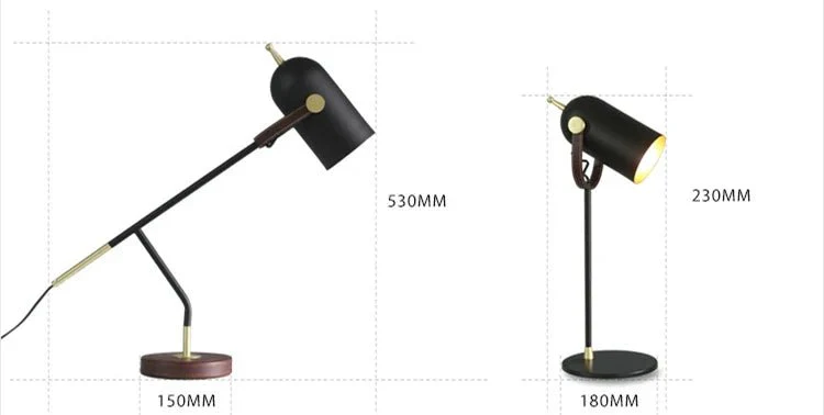 GLOVANCE – Modern Metal Table Lamp with E27 LED for Reading & Ambient Light - Image 5