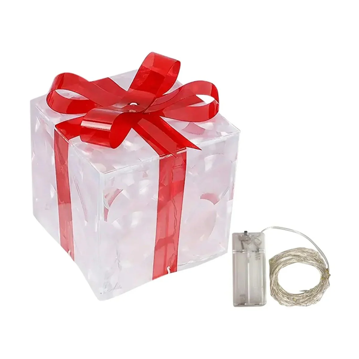 GLOWCRATE – Luminous Christmas gift box with 100 LED lights for festive decoration - Image 10