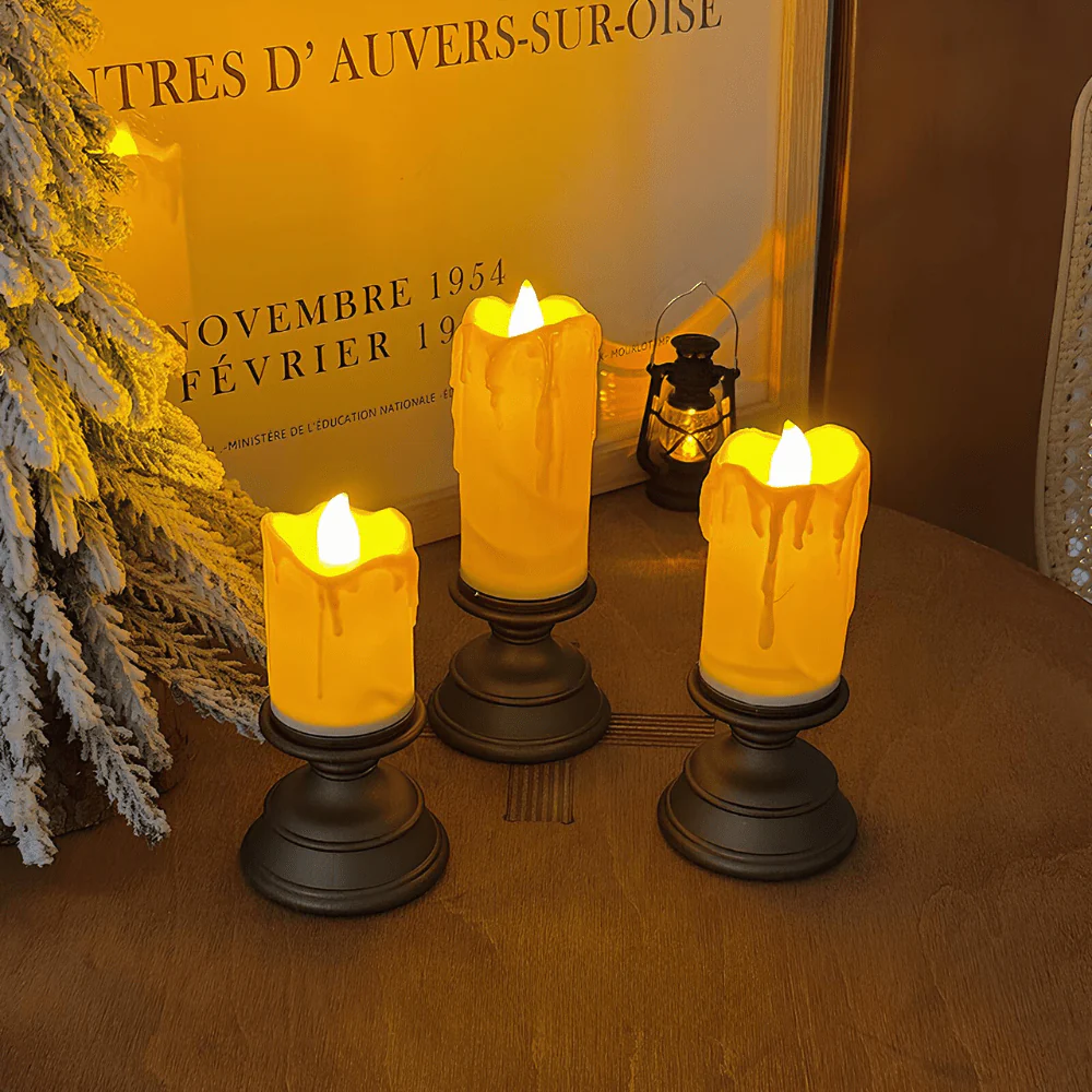 GlowFlicker LED Candles – Flameless Decorative Candles with Realistic Flicker Effect - Image 9