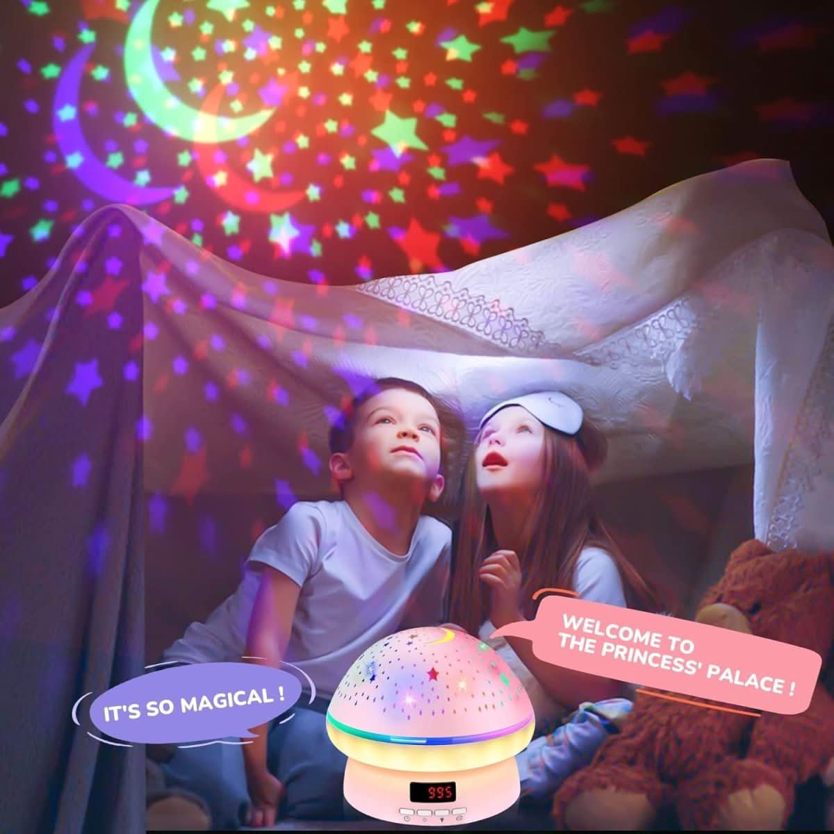 GlowLight - Magic star projector with 16 colours & timer function - Image 4