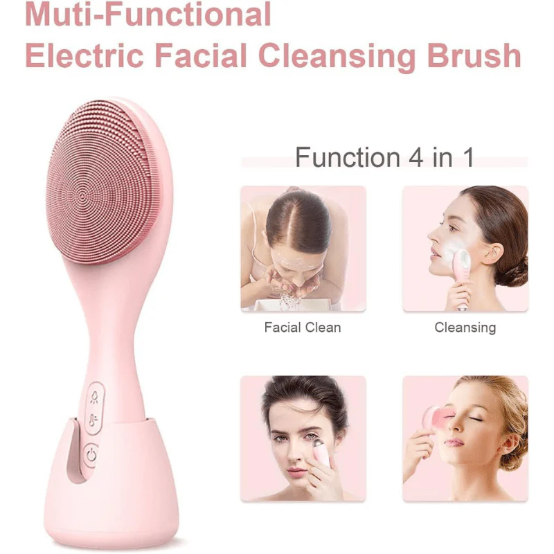 Glowpure - Electric facial cleanser with LED light & 42 °C heat technology | Silicone skincare device with sound vibration - Image 14