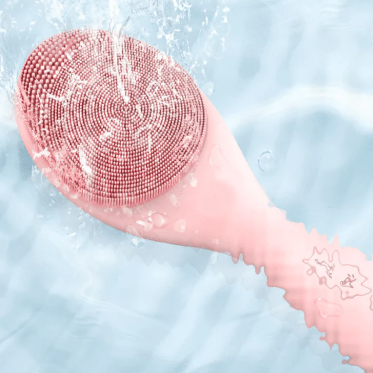 Glowpure - Electric facial cleanser with LED light & 42 °C heat technology | Silicone skincare device with sound vibration - Image 3