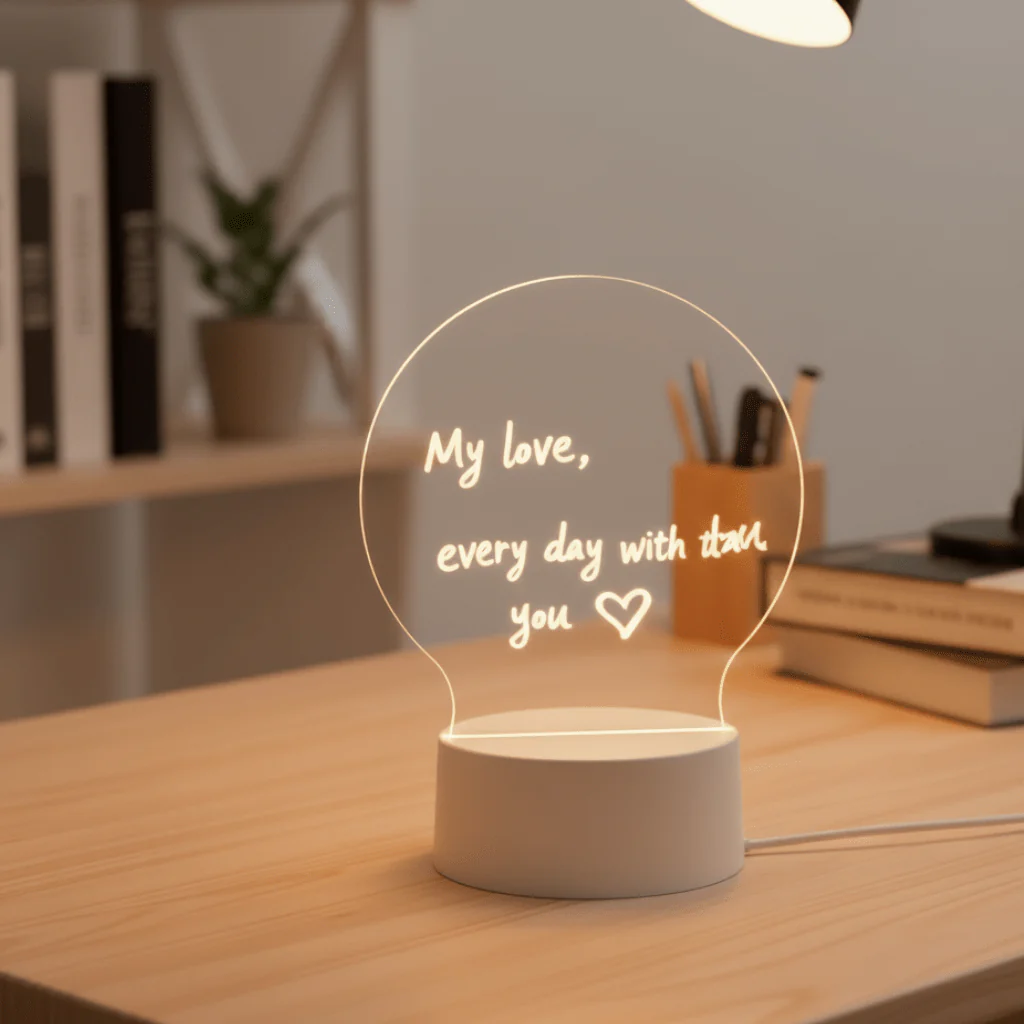 GLOWSIGN – illuminated sign with dry erase marker