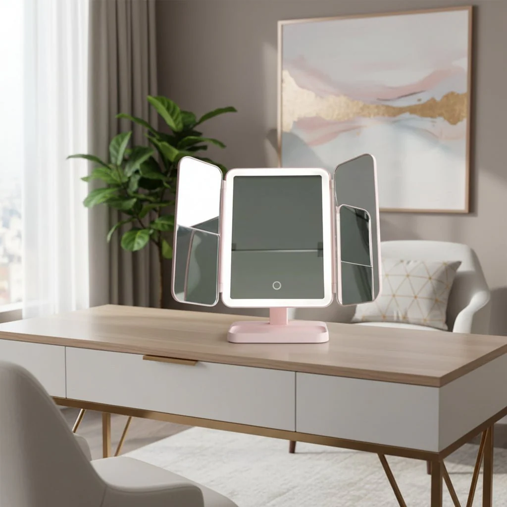 GLOWVUE – LED Makeup Mirror with Adjustable Lighting & Precise Magnification - Image 5