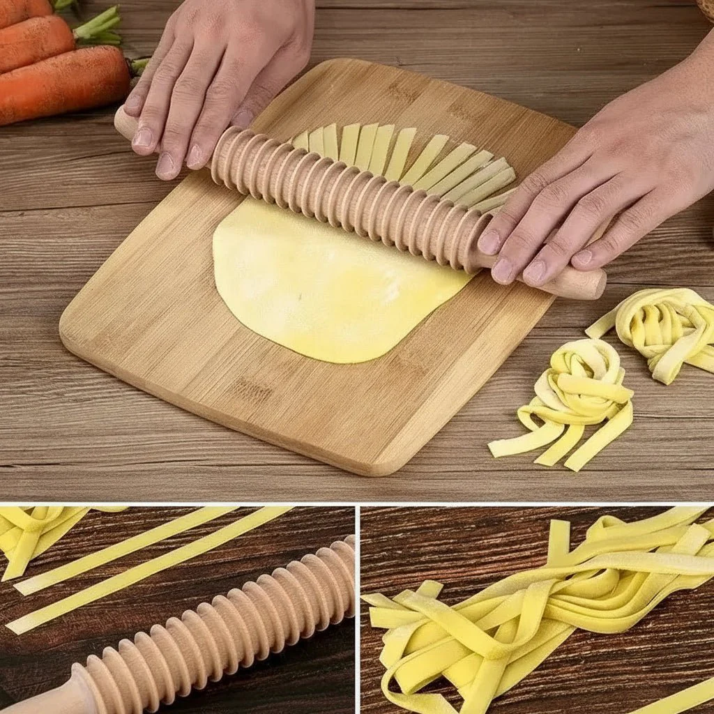 GNOCFORMA – Traditional Pasta Board & Gnocchi Molding Set made of Beech Wood - Image 3